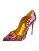 Christian Louboutin Patent Leather Printed Pumps