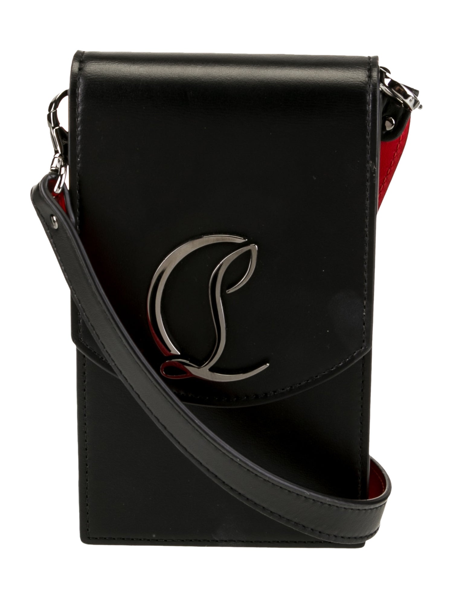 Christian Louboutin Leather Loubi54 Phone Pouch