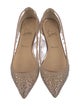 Christian Louboutin Mesh Glitter Accents Ballet Flats
