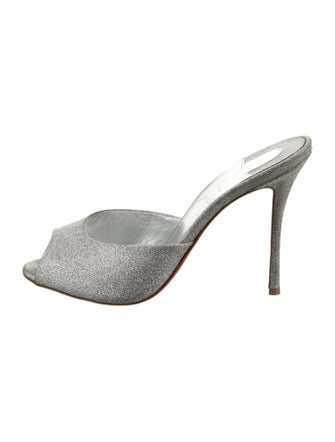 Christian Louboutin Glitter Slides