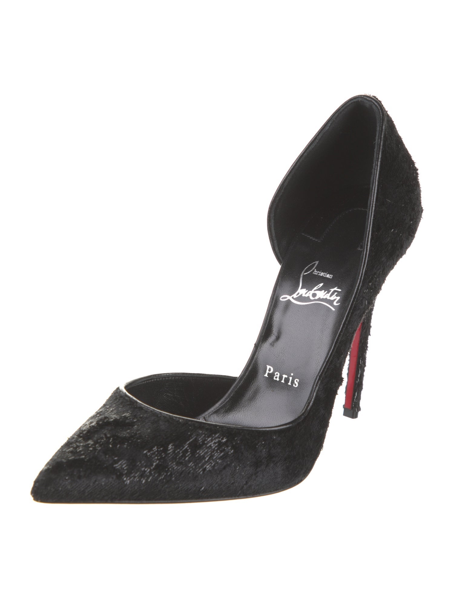 Christian Louboutin Velvet D'Orsay Pumps