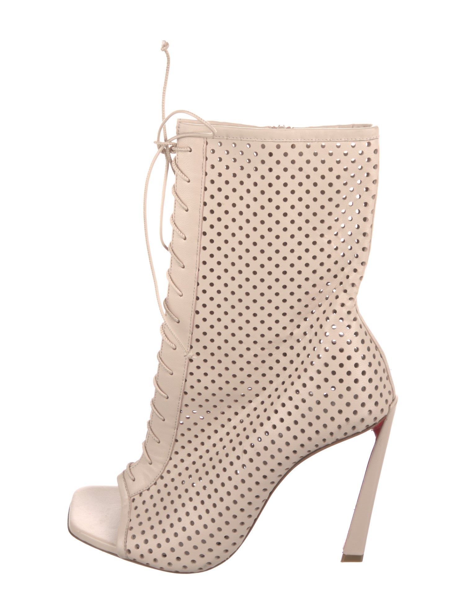 Christian Louboutin Leather Lace-Up Boots