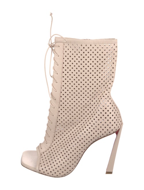 Christian Louboutin Leather Lace-Up Boots