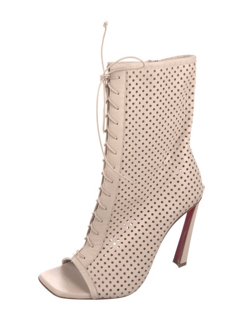 Christian Louboutin Leather Lace-Up Boots