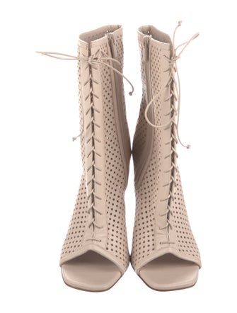 Christian Louboutin Leather Lace-Up Boots