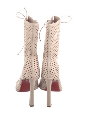 Christian Louboutin Leather Lace-Up Boots