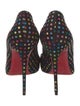 Christian Louboutin Suede Polka Dot Print Pumps