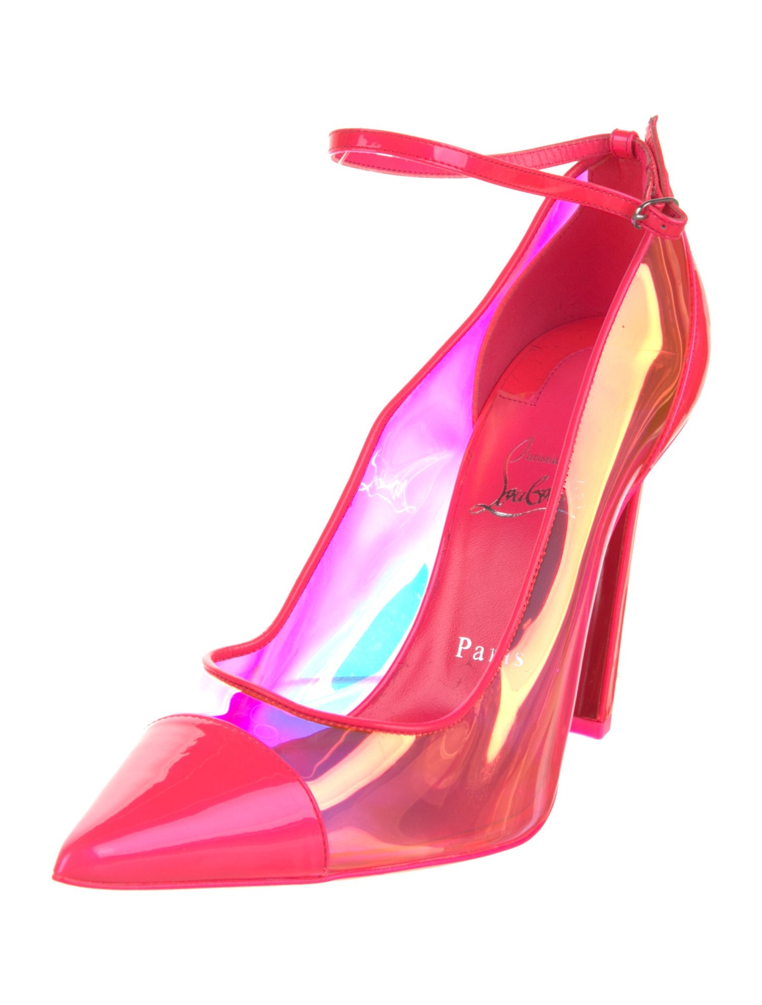 Christian Louboutin PVC Studded Accents Pumps