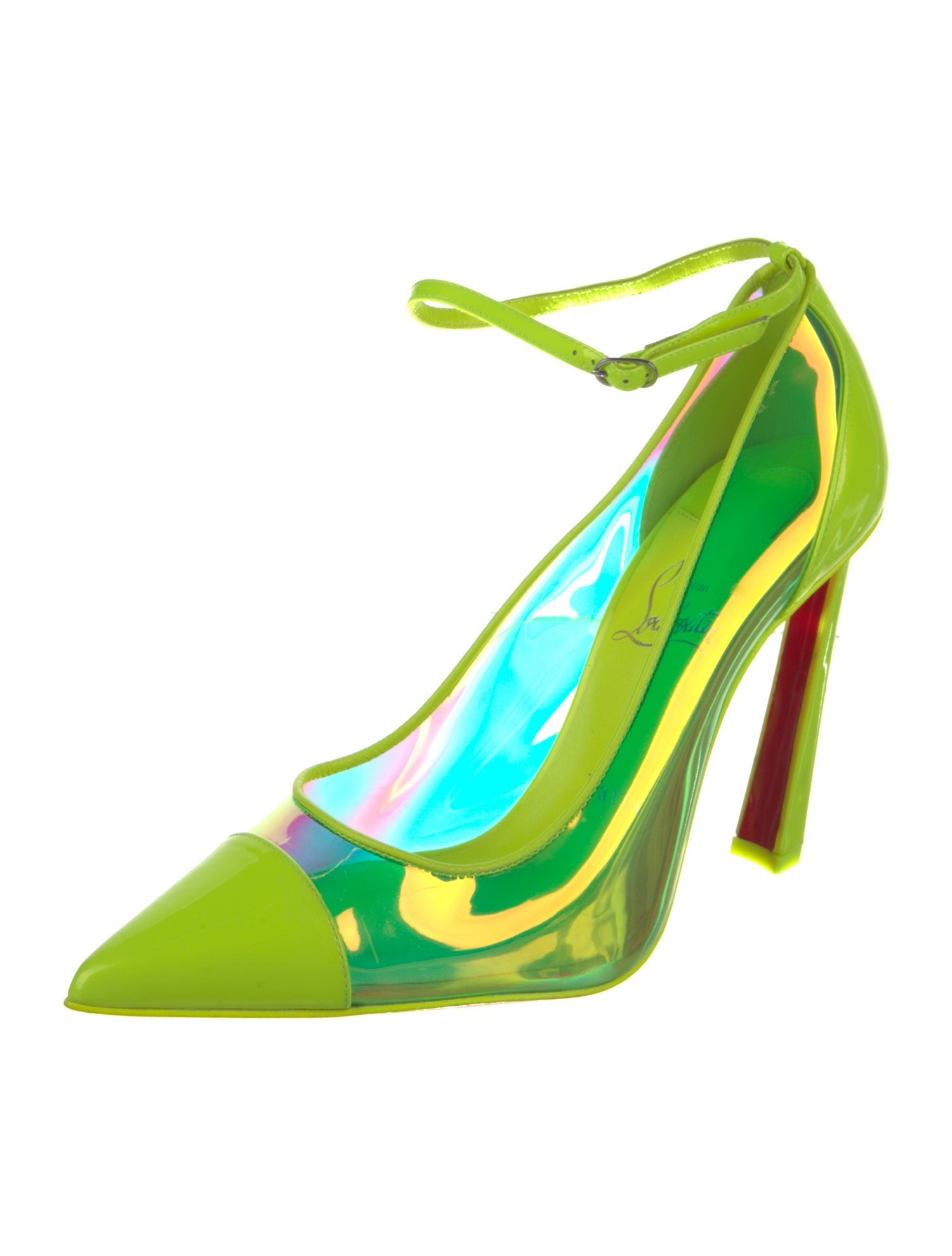 Christian Louboutin PVC Studded Accents Pumps