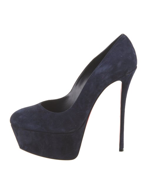 Christian Louboutin Suede Slingback Sandals