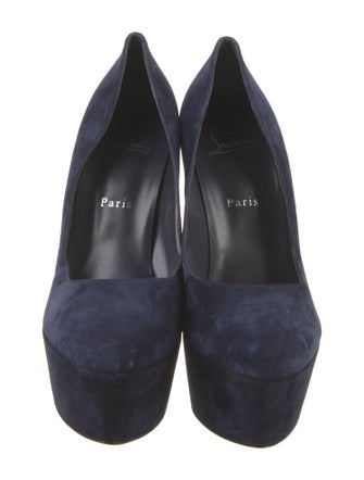 Christian Louboutin Suede Slingback Sandals