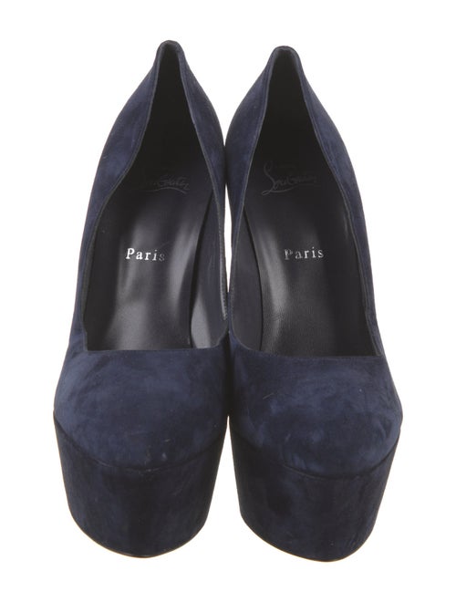 Christian Louboutin Suede Slingback Sandals