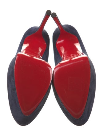 Christian Louboutin Suede Slingback Sandals