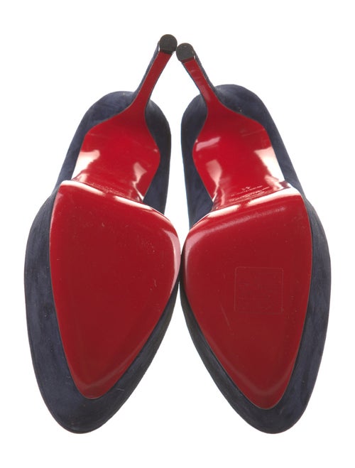 Christian Louboutin Suede Slingback Sandals