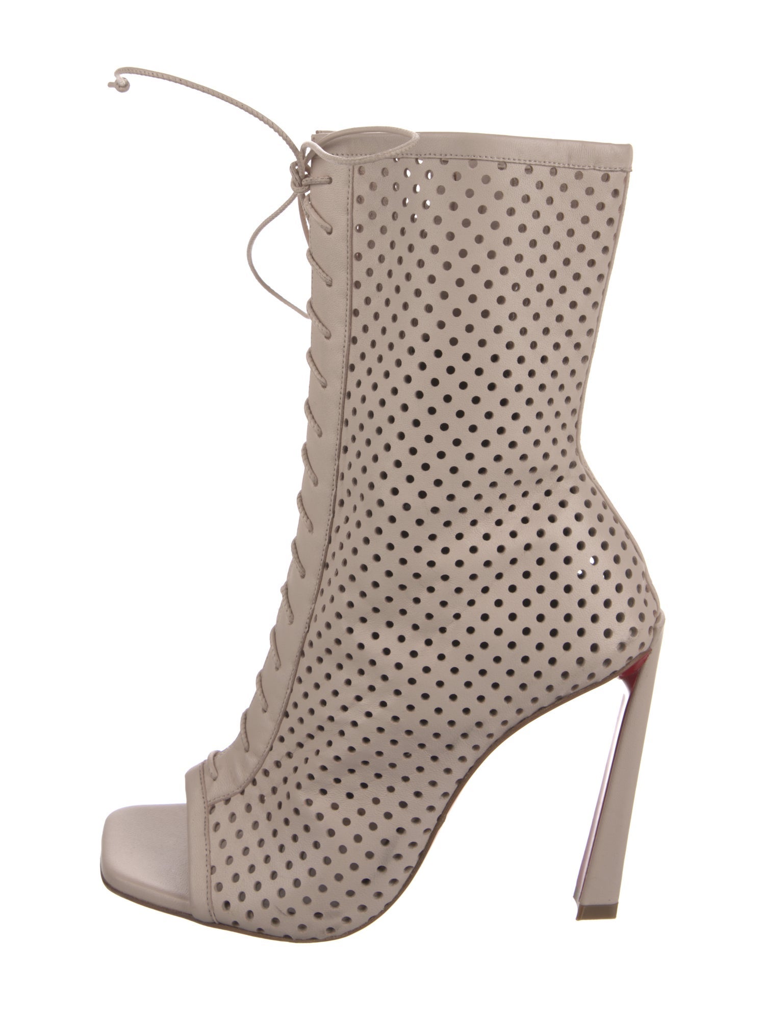 Christian Louboutin Leather Lace-Up Boots