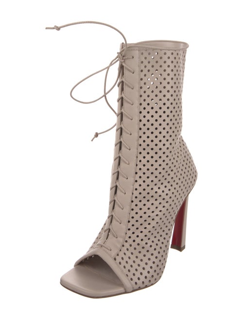 Christian Louboutin Leather Lace-Up Boots