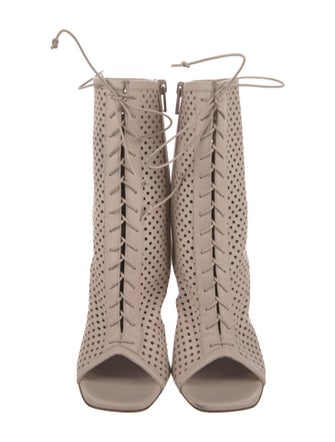 Christian Louboutin Leather Lace-Up Boots