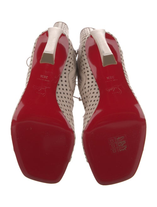 Christian Louboutin Leather Lace-Up Boots