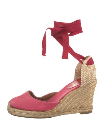 Christian Louboutin Canvas D'Orsay Pumps