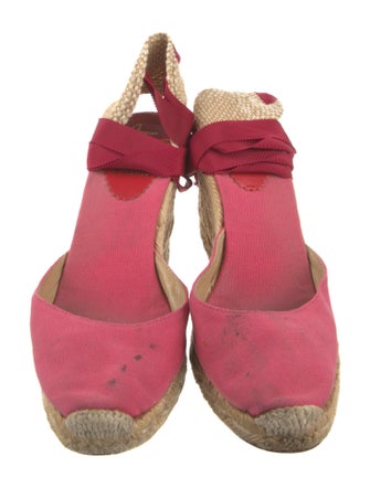 Christian Louboutin Canvas D'Orsay Pumps