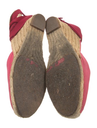 Christian Louboutin Canvas D'Orsay Pumps