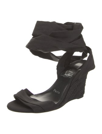 Christian Louboutin Pleated Accents Espadrilles