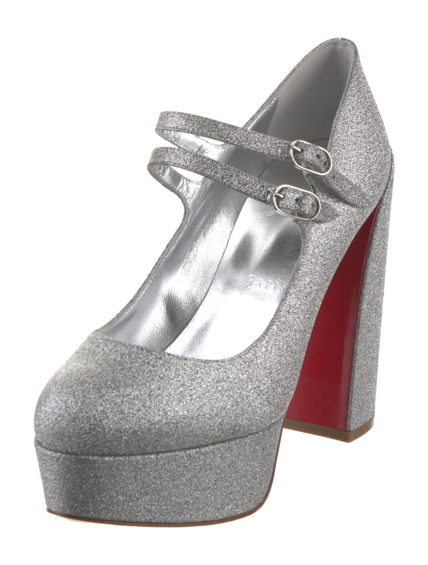 Christian Louboutin Glitter Glitter Accents Pumps