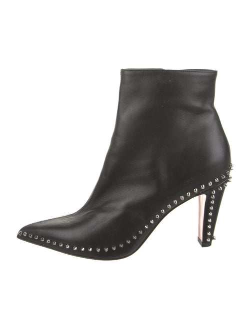 Christian Louboutin Leather Studded Accents Boots