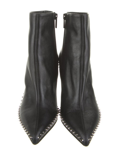 Christian Louboutin Leather Studded Accents Boots
