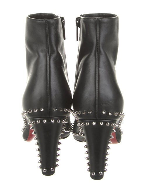 Christian Louboutin Leather Studded Accents Boots