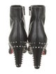 Christian Louboutin Leather Studded Accents Boots