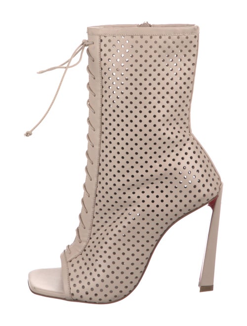 Christian Louboutin Leather Lace-Up Boots