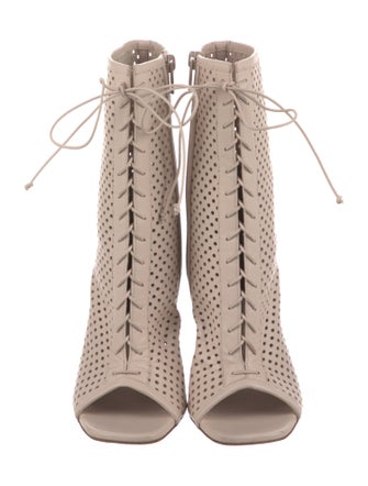 Christian Louboutin Leather Lace-Up Boots