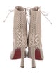 Christian Louboutin Leather Lace-Up Boots