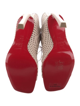 Christian Louboutin Leather Lace-Up Boots