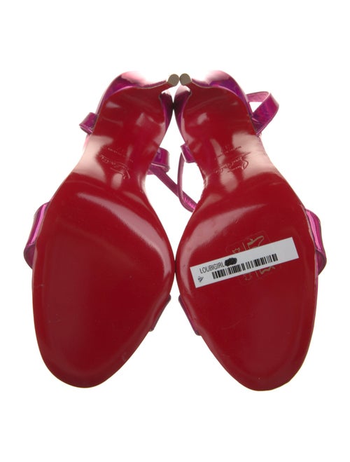 Christian Louboutin Patent Leather T-Strap Sandals