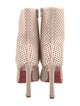 Christian Louboutin Leather Lasercut Accents Lace-Up Boots
