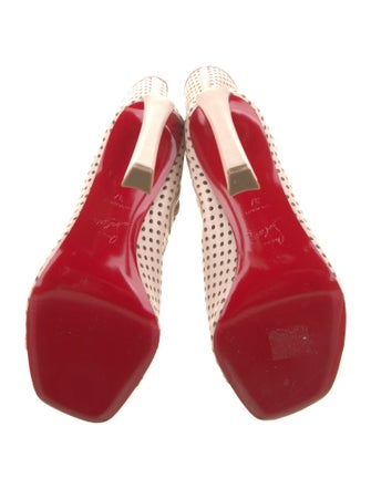 Christian Louboutin Leather Lasercut Accents Lace-Up Boots