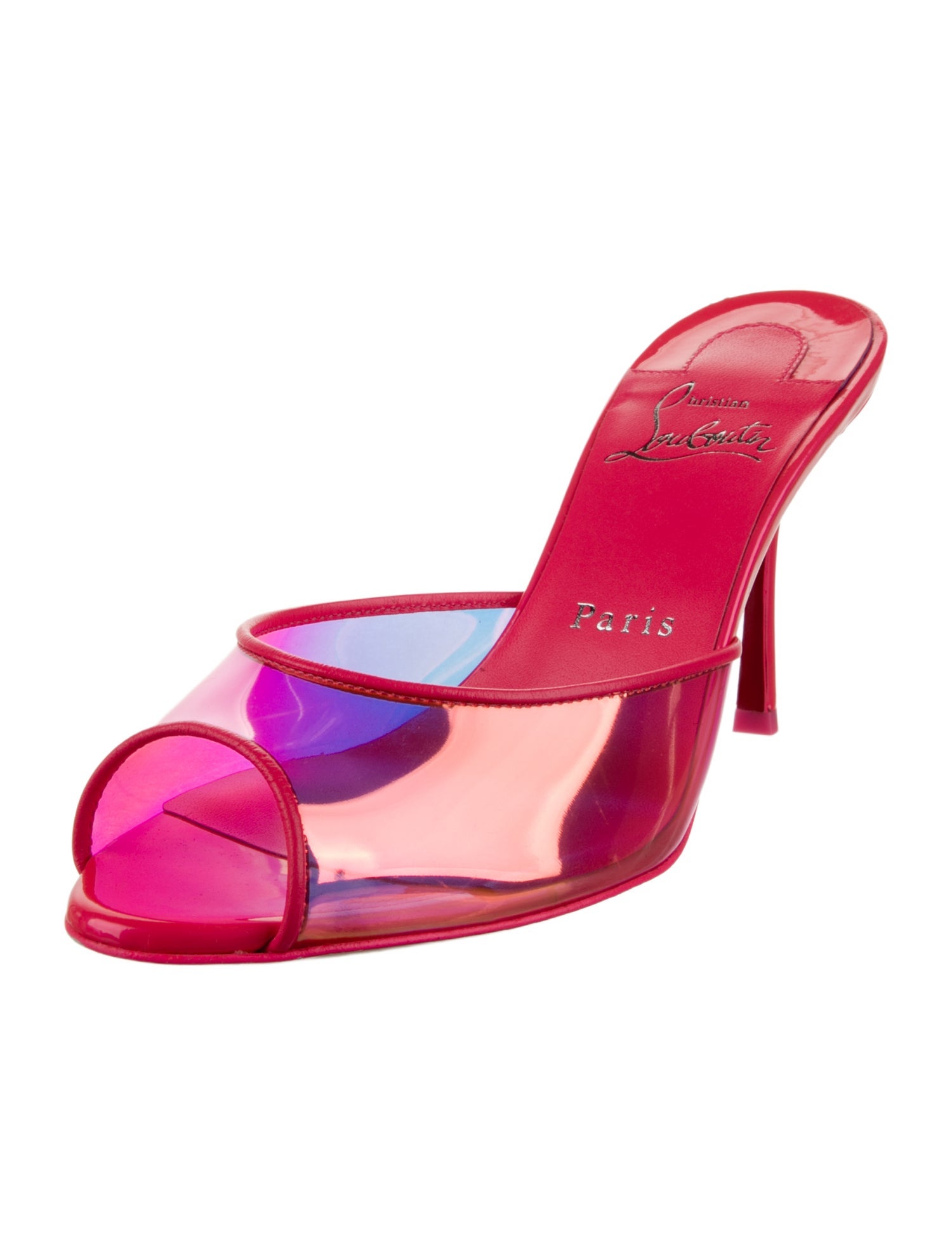 Christian Louboutin Patent Leather Slides