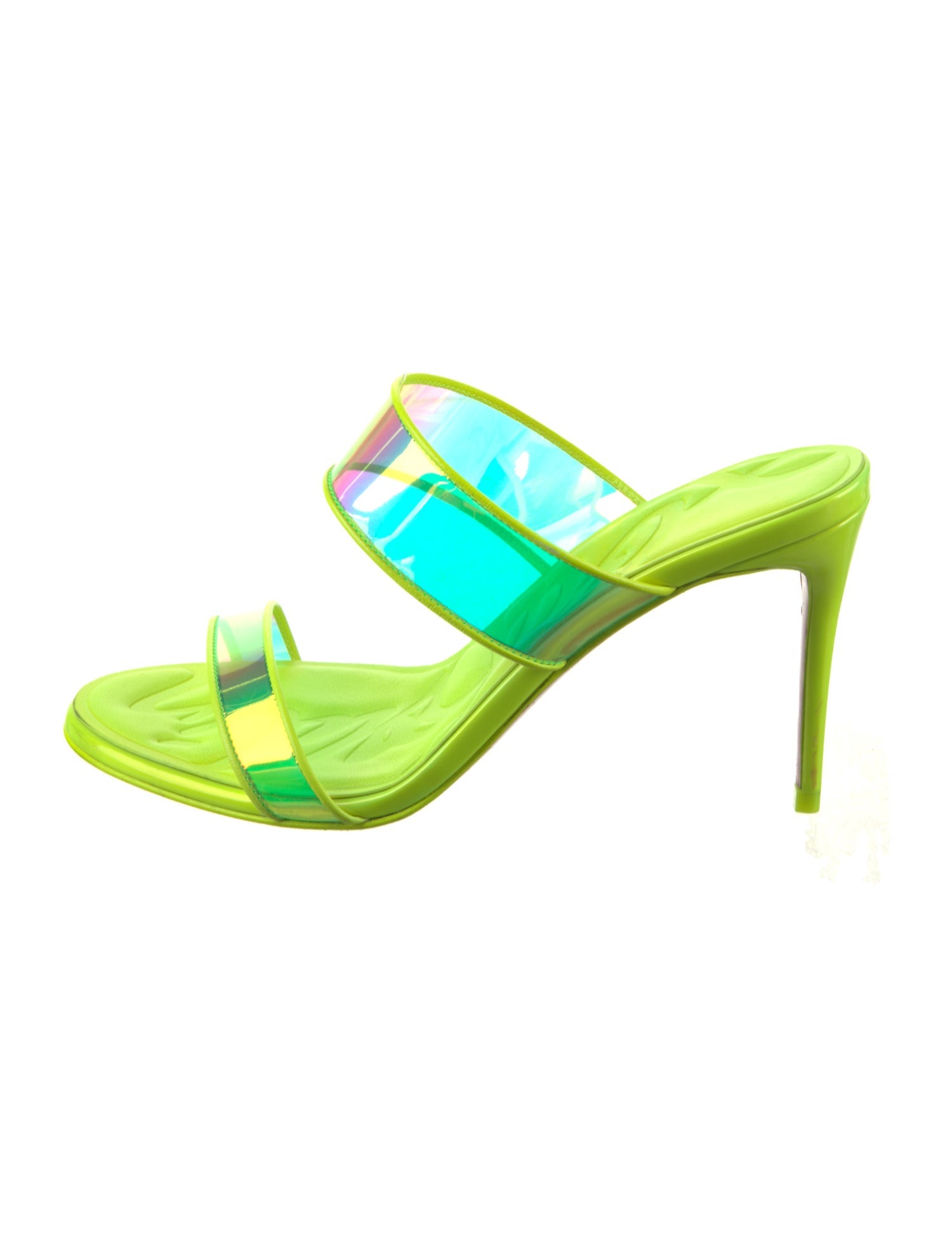 Christian Louboutin PVC Printed Slides