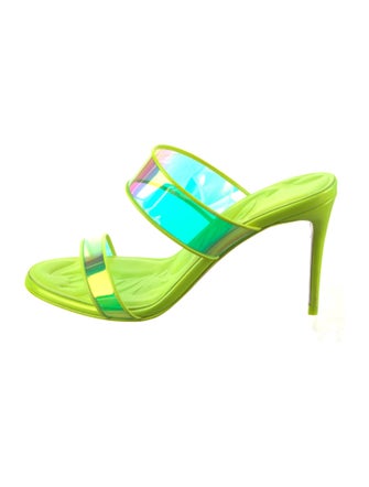 Christian Louboutin PVC Printed Slides