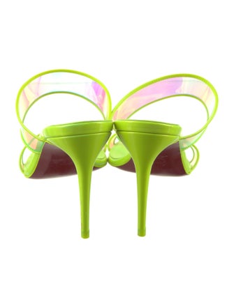 Christian Louboutin PVC Printed Slides