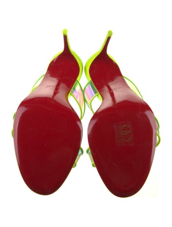 Christian Louboutin PVC Printed Slides