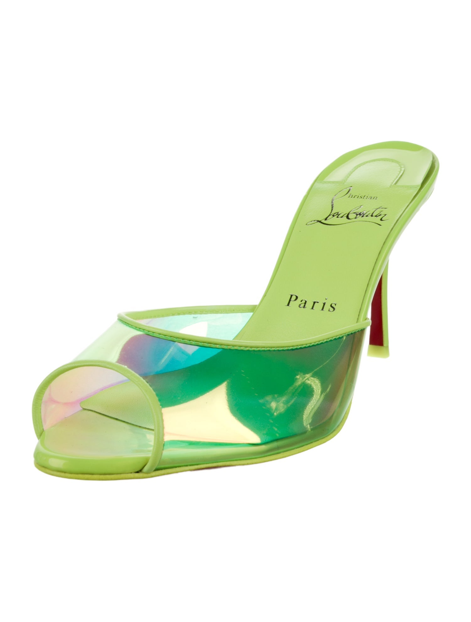 Christian Louboutin Patent Leather Slides