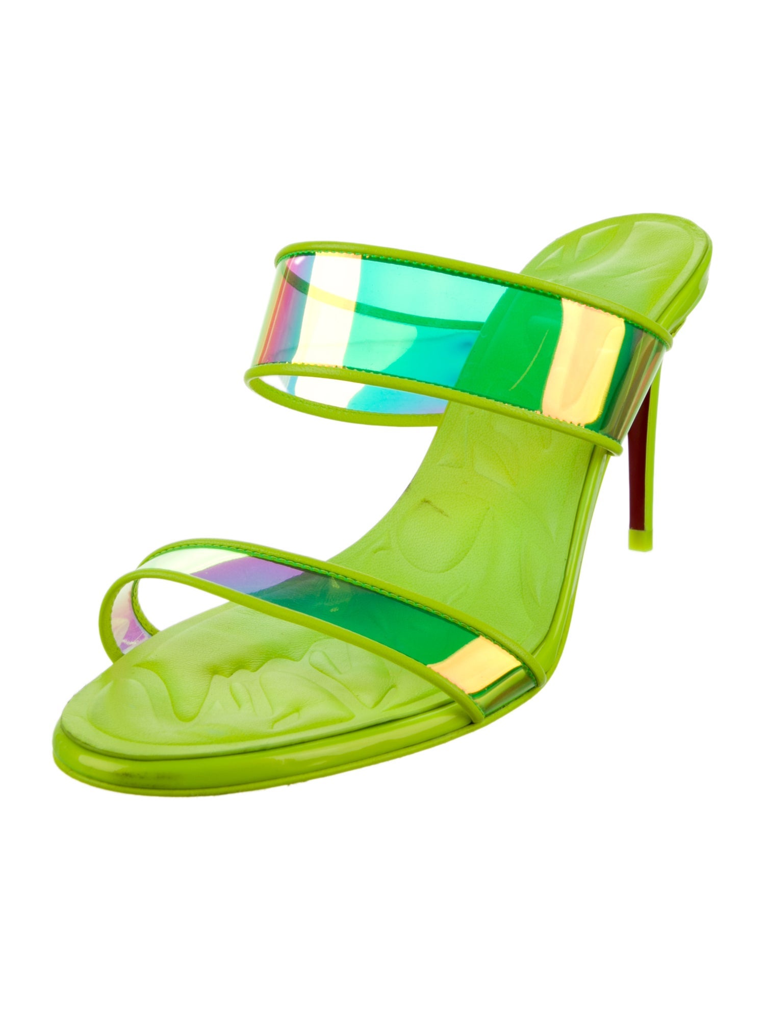 Christian Louboutin Patent Leather Slides