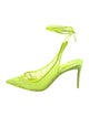Christian Louboutin Lace Lace Pattern Slingback Pumps