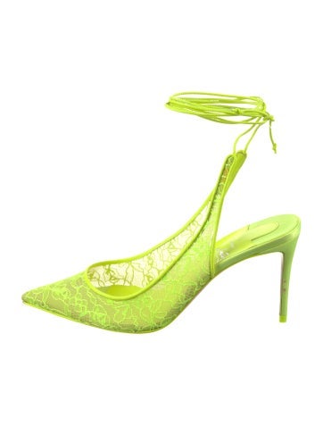 Christian Louboutin Pumps Lace Pattern Slingback IT 37.5 | 7.5