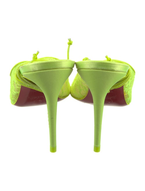 Christian Louboutin Lace Lace Pattern Slingback Pumps