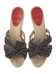 Christian Louboutin Suede Bow Accents Espadrilles