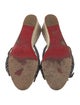 Christian Louboutin Suede Bow Accents Espadrilles